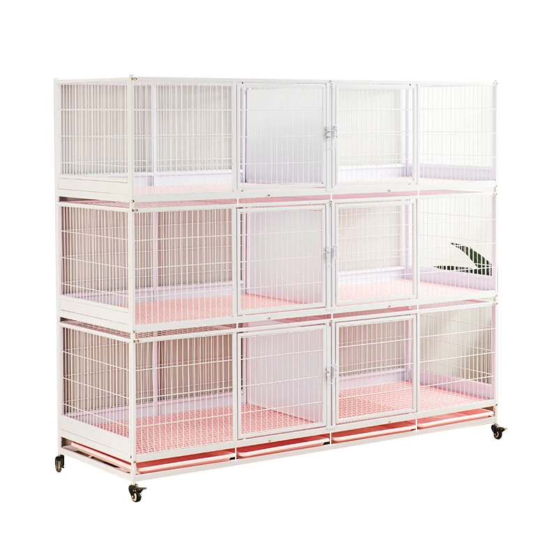 

New Arrival Multi-Function Cat Villa Indoor Galvanized Metal with Wheels Best Selling