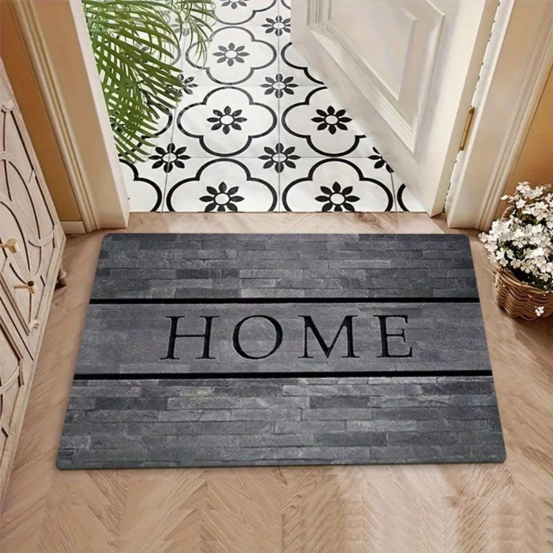 

Farmhouse Welcome Door Mat Non Slip Water Absorbent Quick Dry Entrance Rug for Indoor Outdoor Porch Kitchen