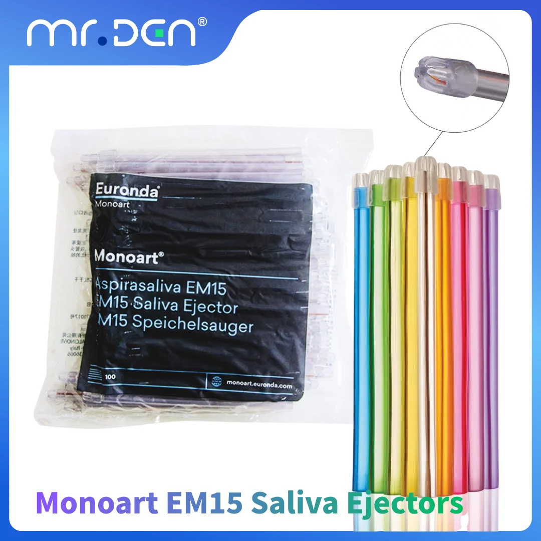 

100Pcs EM15 Dental Saliva Ejector Disposable Clear Suction Tips Bendable Oral Aspirator Tube Dental Supplies