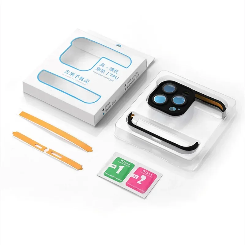 Frameless ไม่กรณีมุม Pad TPU กันชนสําหรับ iPhone 16 15 14 PLUS 13 12 11 PRO MAX กระจกนิรภัยเลนส์ป้องกัน