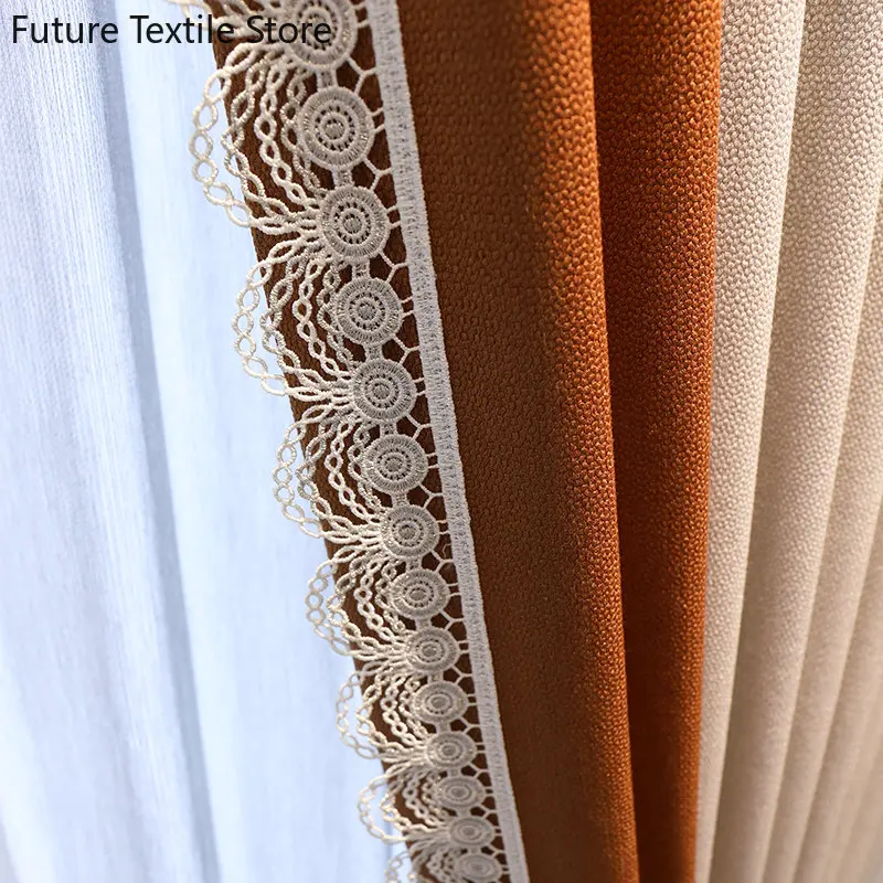 

Cotton velvet thick blackout solid color mosaic living room bedroom dining room curtains Curtains for Living dining room bedroom