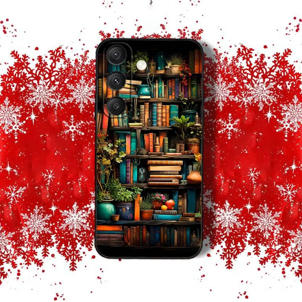 حافظة هاتف B-Book Shelf C-CreativeS لهاتف سامسونج S22، S24، S25، S23، S20، S30، S21، Ultra، Plus، 5G، Fe، Lite غطاء هاتف من السيليكون الأسود #4