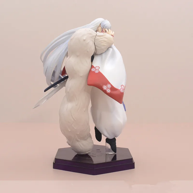 20cm Inuyasha Anime Figure Sesshoumaru PVC Action Figure Higurashi Kagome Figurine Collectible Model Toys Kid Gift