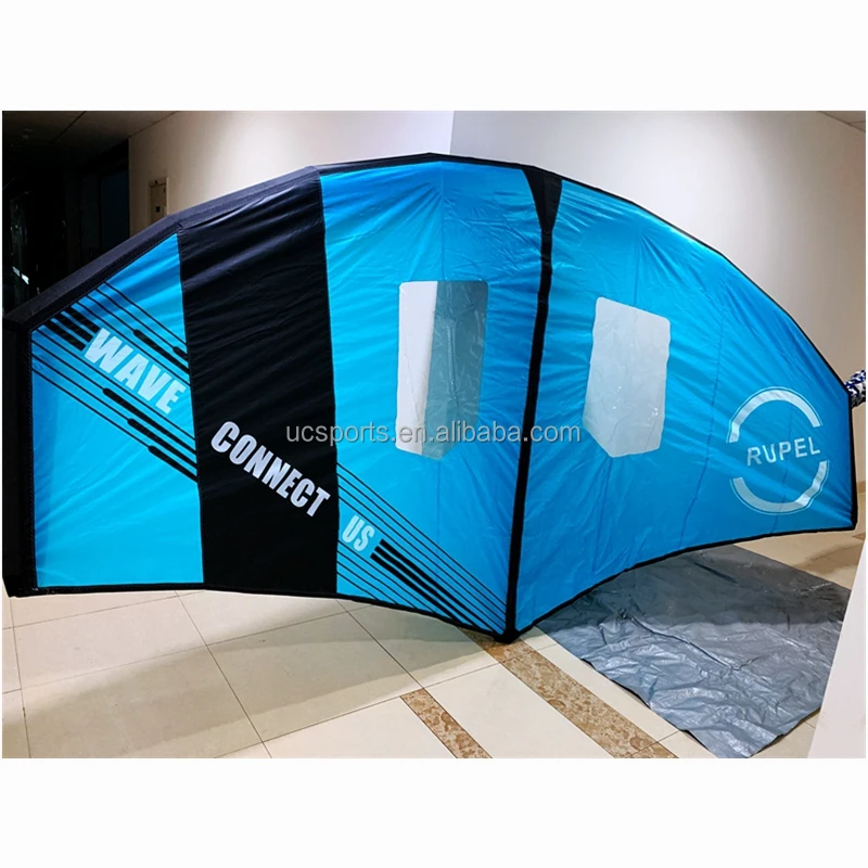 

Airo Wing Foil for Surf KITE ,SKI ,Hydrofoil Inflatable Kite Wing Wind Ride Blue Red 3M 4M 5M