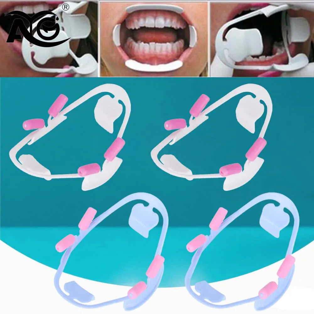 AG 5Pcs Dental 3D Mouth Opener Oral Instrument Lip Retractor Prop Orthodontic Professional Dentist Tools Dentistry Material