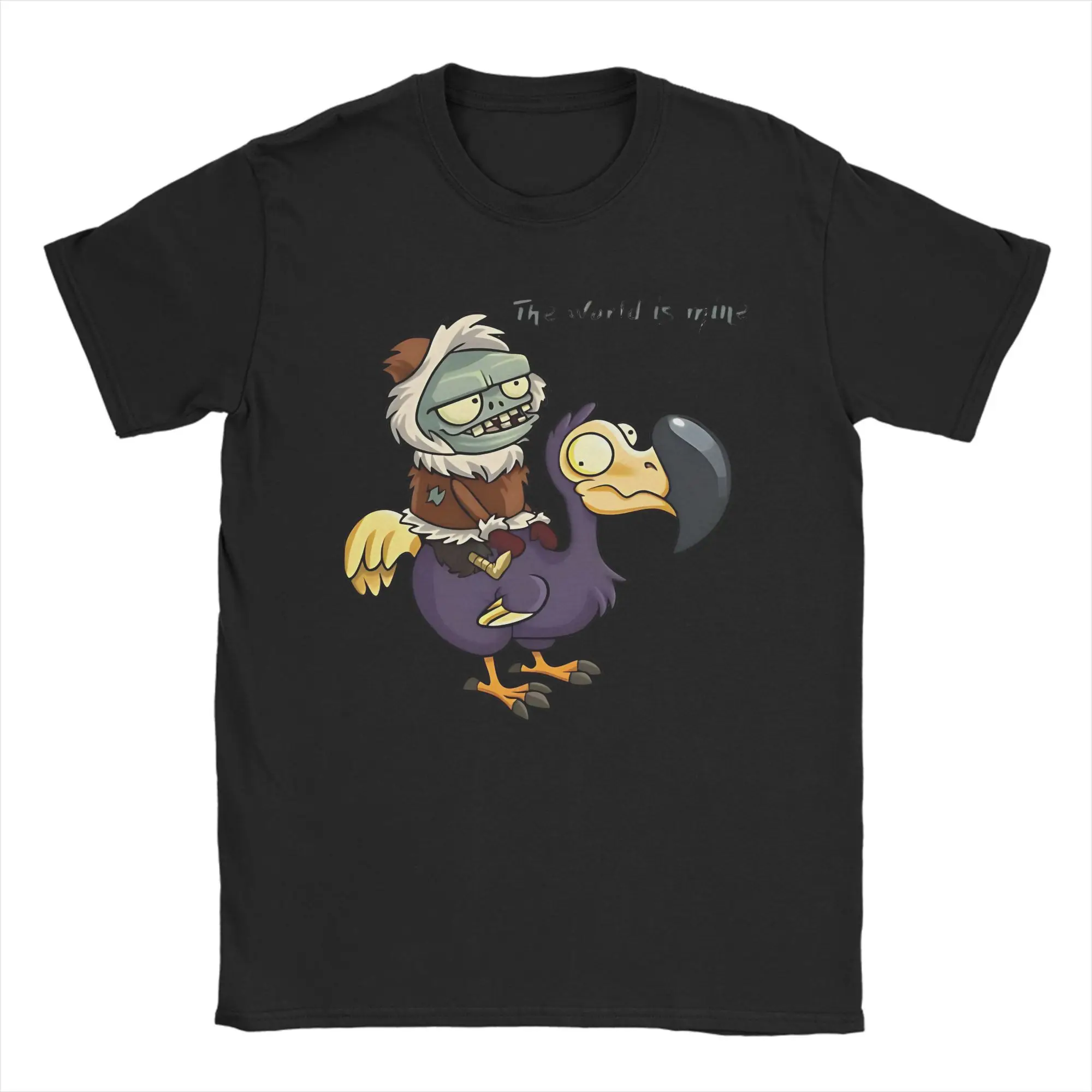 Camiseta para amantes de las plantas de la guerra del jardín de Zombies de plantas para hombres, ropa 100% de algodón, camisetas novedosas de manga corta con cuello redondo, camisetas gráficas
