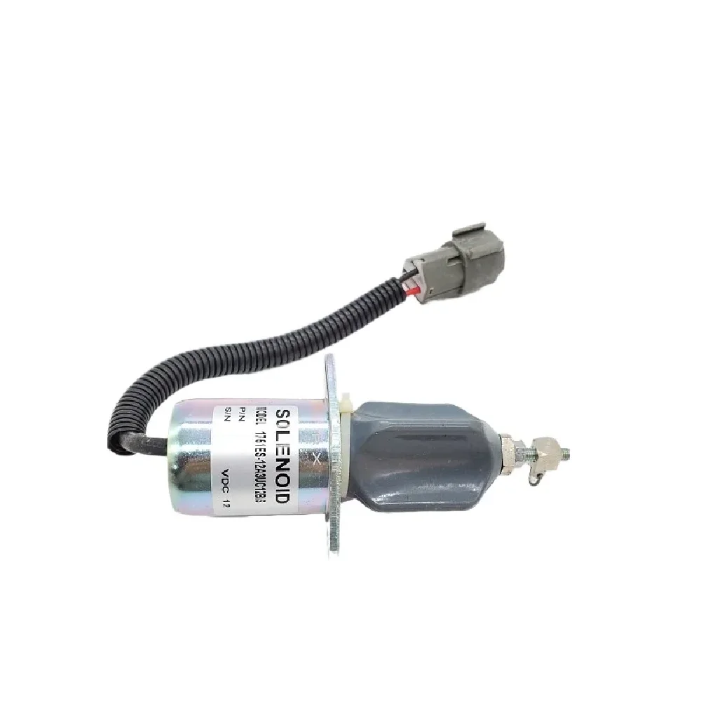 For Excavator suitable for Hyundai R60-5 ocean horse flameout switch solenoid valve 1751ES-12A3UC12B1S