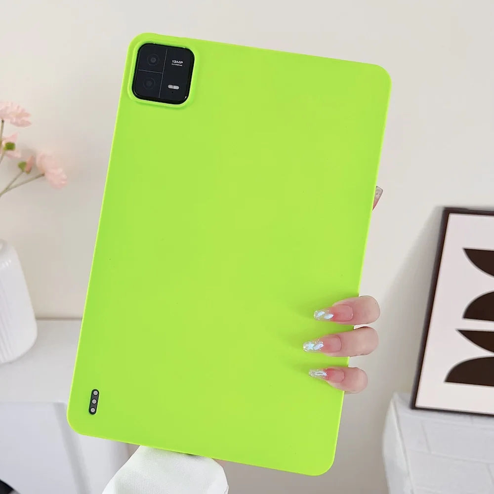 Neon Case for Xiaomi Pad 6 Pro 11 inch Matte Silicone Candy Color Fluorescence Shockproof Tablet Cover for Xiaomi mi Pad 6 Cases