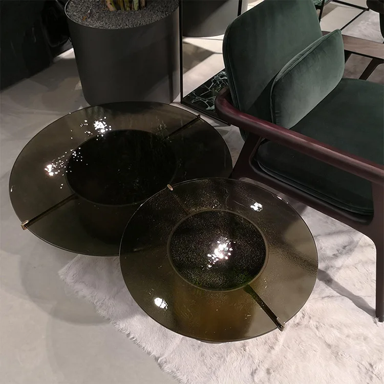 Mesa de centro combinada de metal para quarto