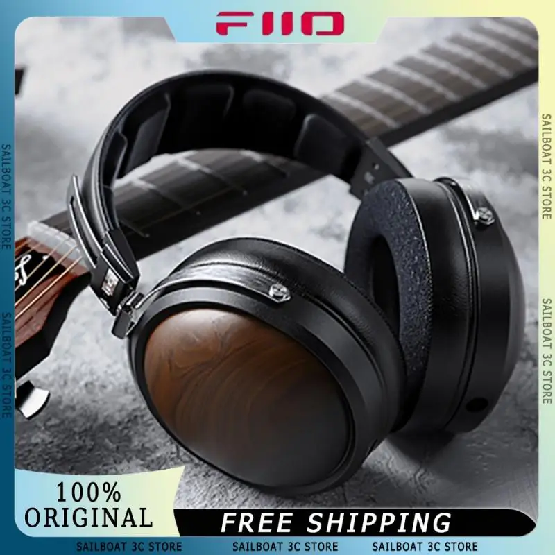 

FiiO FT1 HIFI Headset Walnut Wood Earphones 60mm Dynamic Driver Hi-Res Audio American Black Wood Ear Cups Custom Wired Headphone