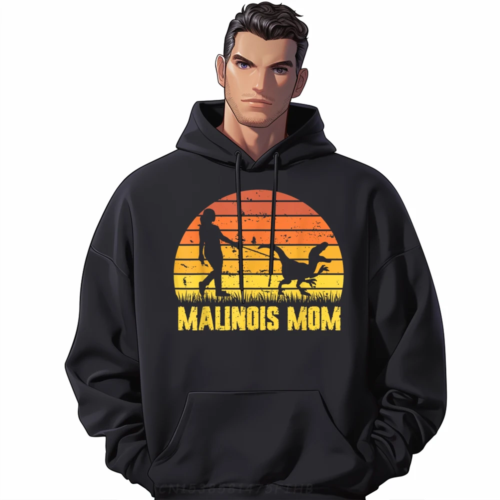 

Summer Belgian Malinois Mom Funny Maligator O Neck Sweatshrt Father Day Hoodies Long Sleeve Girlfriend Loose Family Hoodies