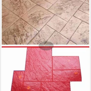 Aufgenommene Bodenform, die das Material der Betonkunst der Plutonium Farbe DIY Impression Erde myfs Zementform sein kann 8 Hauptverkaufsstempel Betonboden - №7