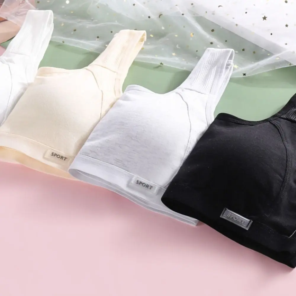 Moda malha sutiã sem fio feminino doce colete topos push up sutiã íntimo bralettes com almofada adolescentes