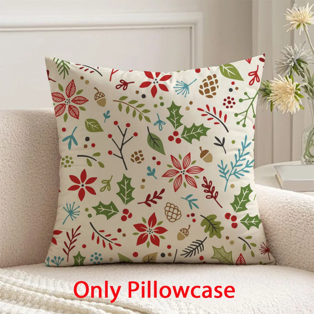 

Christmas Pillow cover Christmas tree pattern decorative 45x45 cushions cover for pillow case winter decorative cushion New Year