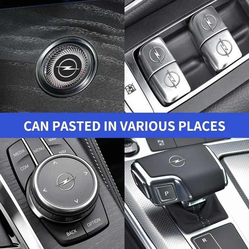 1/2/5/10PCS Car Badges Auto Interior Decor Logo Stickers For Opel Opc Astra K Vivaro Corsa Zafira Insignia Mokka Car Styling view 4