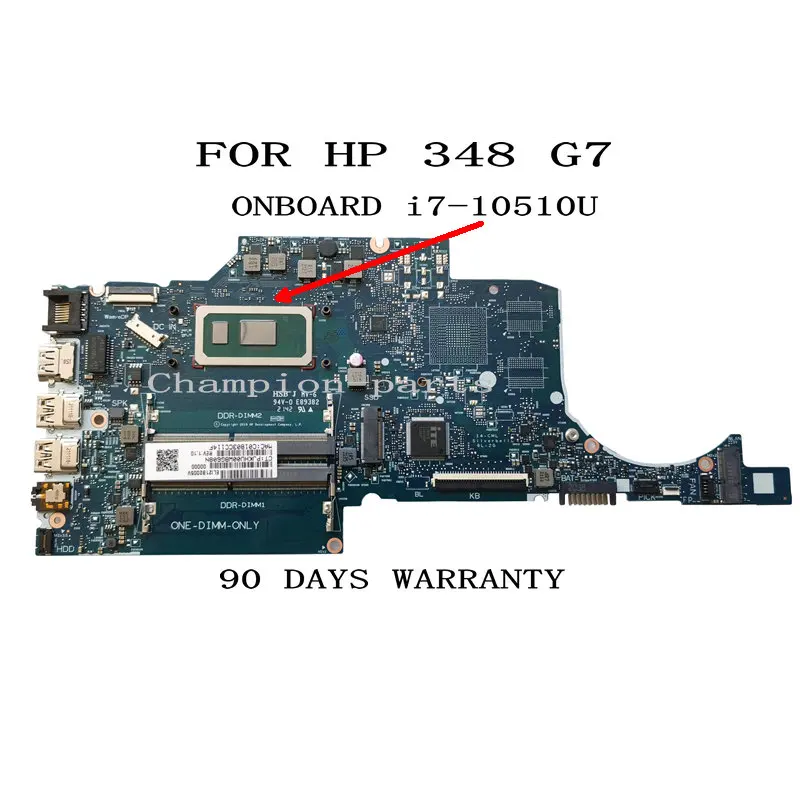 

MLLSE FOR HP 348 G7 LAPTOP MOTHERBOARD 6050A3126701-MB-A01 L81428-601 ONBOARD CPU i7-10510U 90 DAYS WARRANTY