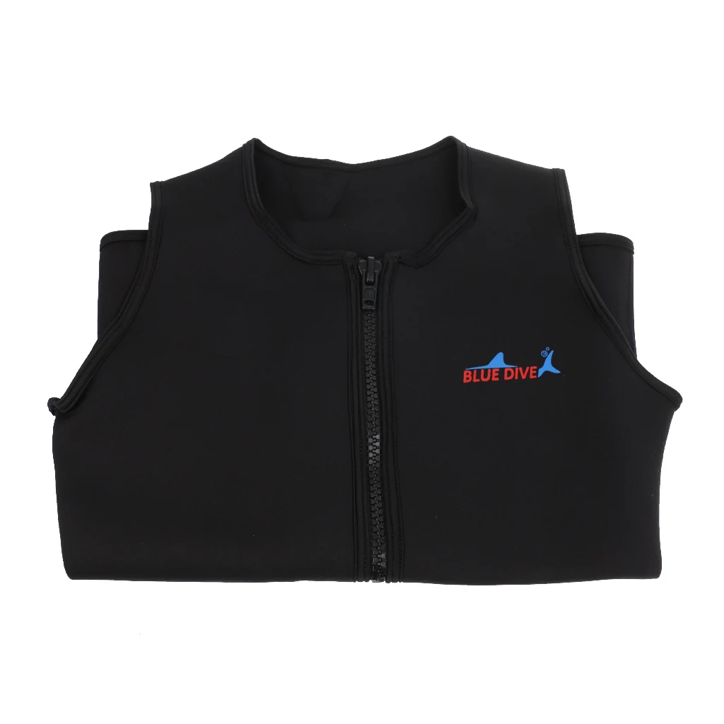 

2mm Neoprene Men’s Wetsuit Top Sleeveless Vest Windproof Swim Surf Suit for Swimming Diving Snorkeling Sport