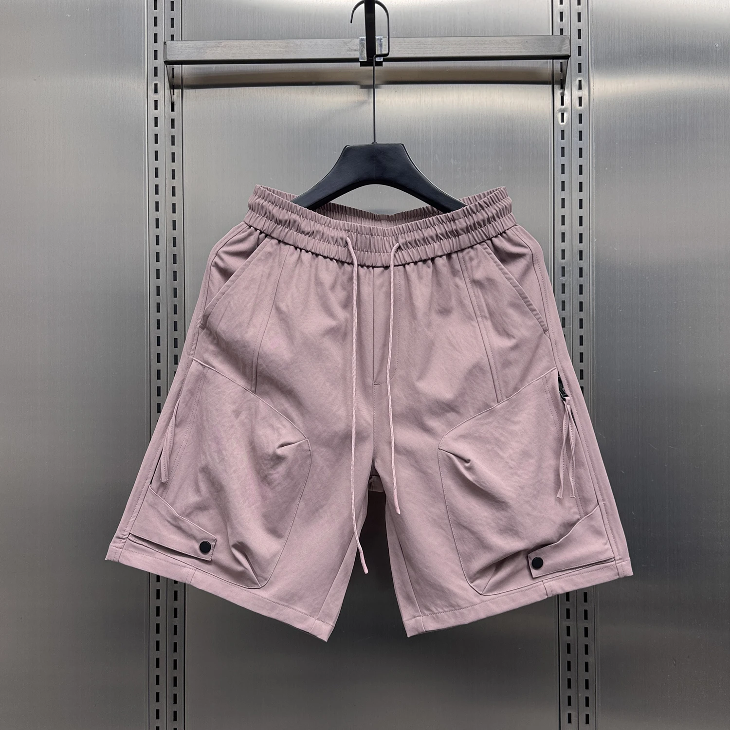 

Trendy Casual orts with Large kets Outdoor Men's Faion Workwear Summer New Loose Straight Leg Elastic Waist Qui Dry