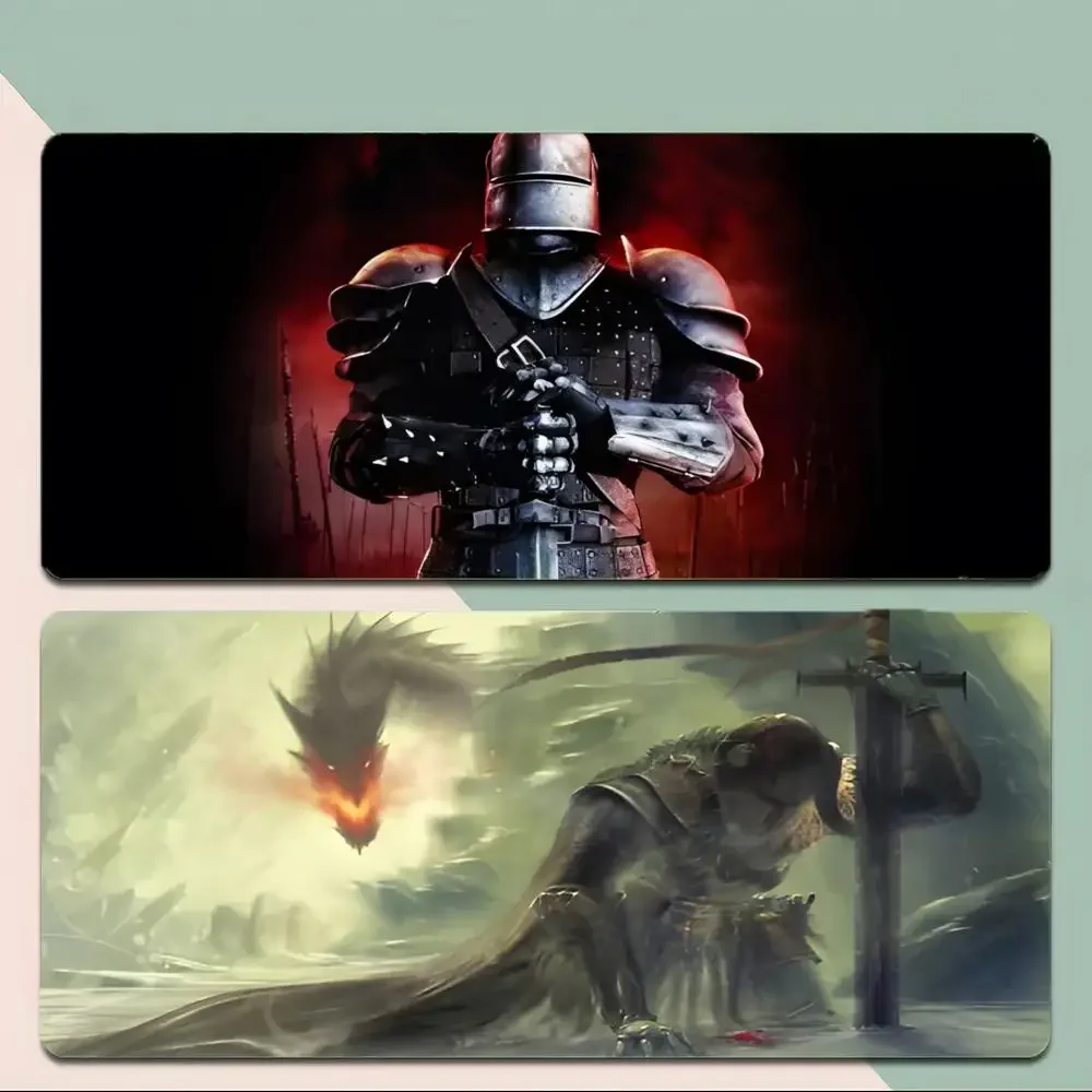 

character heroic K-KnightWarrior Mouse Pad Thick Stitched Edge Gaming Mousepad Large Non-Slip Desk Mat