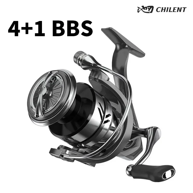Carrete Spinning 4+1 rodamientos 5.2:1 – Surfcasting 16kg para mar y río