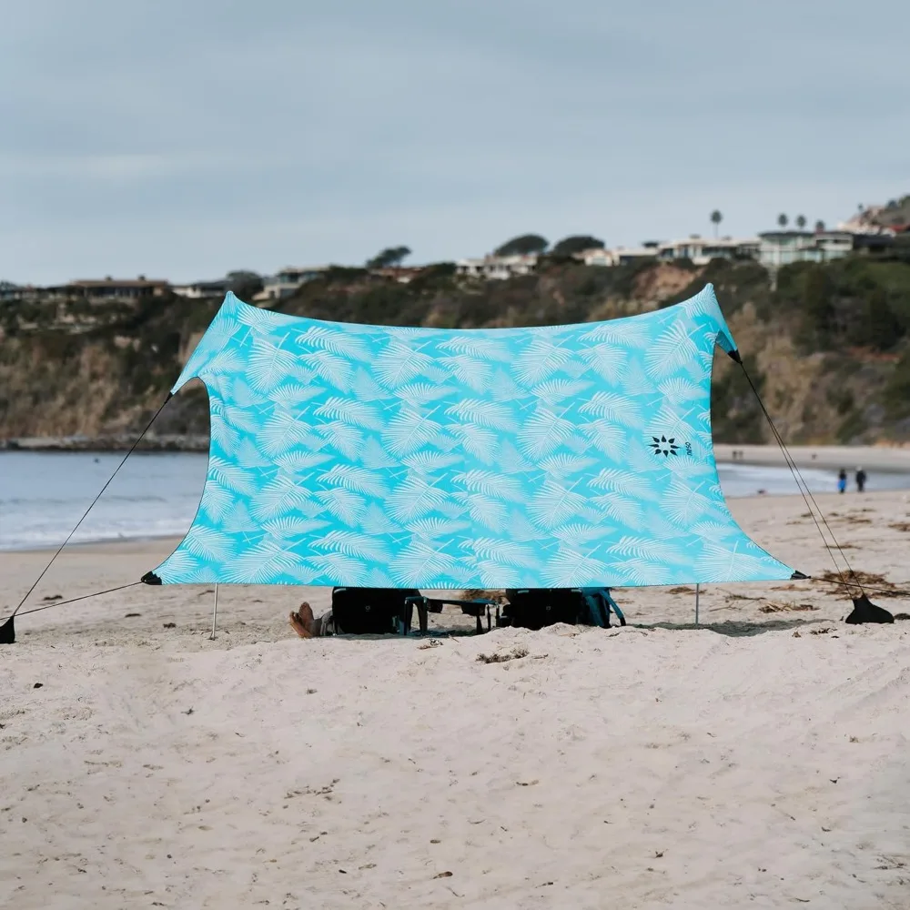 

Gigante - Portable Beach Tent Ideal to Enjoy with Family and Friends - UPF 50+, Water-Resistant, and Lightweight Fronds