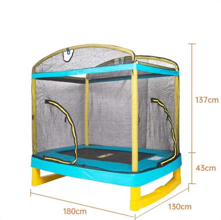 Trampolín para el hogar, trampolín familiar para niños de interior con red protectora, trampolín de juguete para bebés, trampolín de fitness