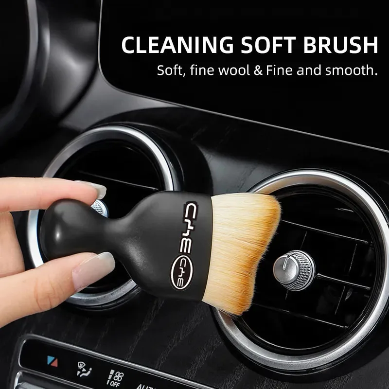 Super Soft Hair Car Cleaning Brush Interior Dust Remove Tools For BYD F3 E6 Yuan Plus Atto F0 G3 I3 Ea1 Song Max Tang Dmi G6 Qin