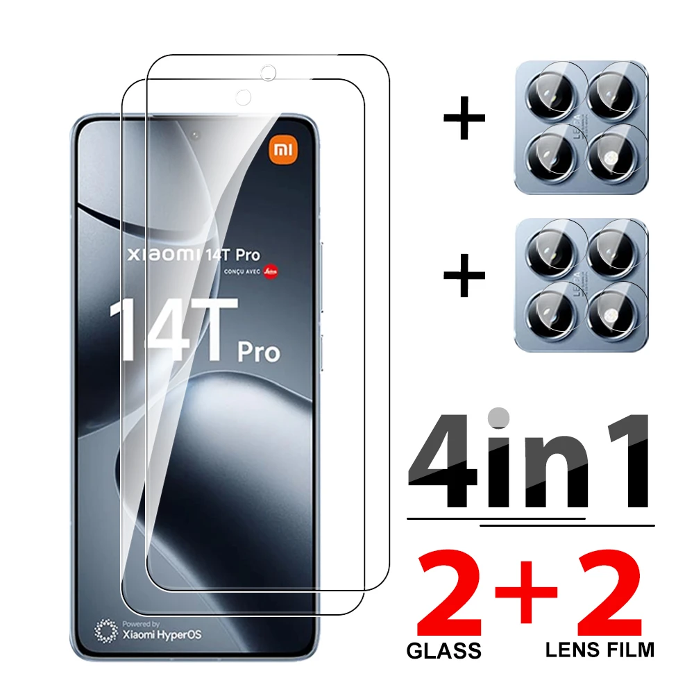 4in1 Camera Film For Xiaomi Mi 14T 13T 12T 11T 10T 9T Pro Screen Protector Xiaomi14T Pro Mi14TPro 13TPro Mi13T Protective Glass