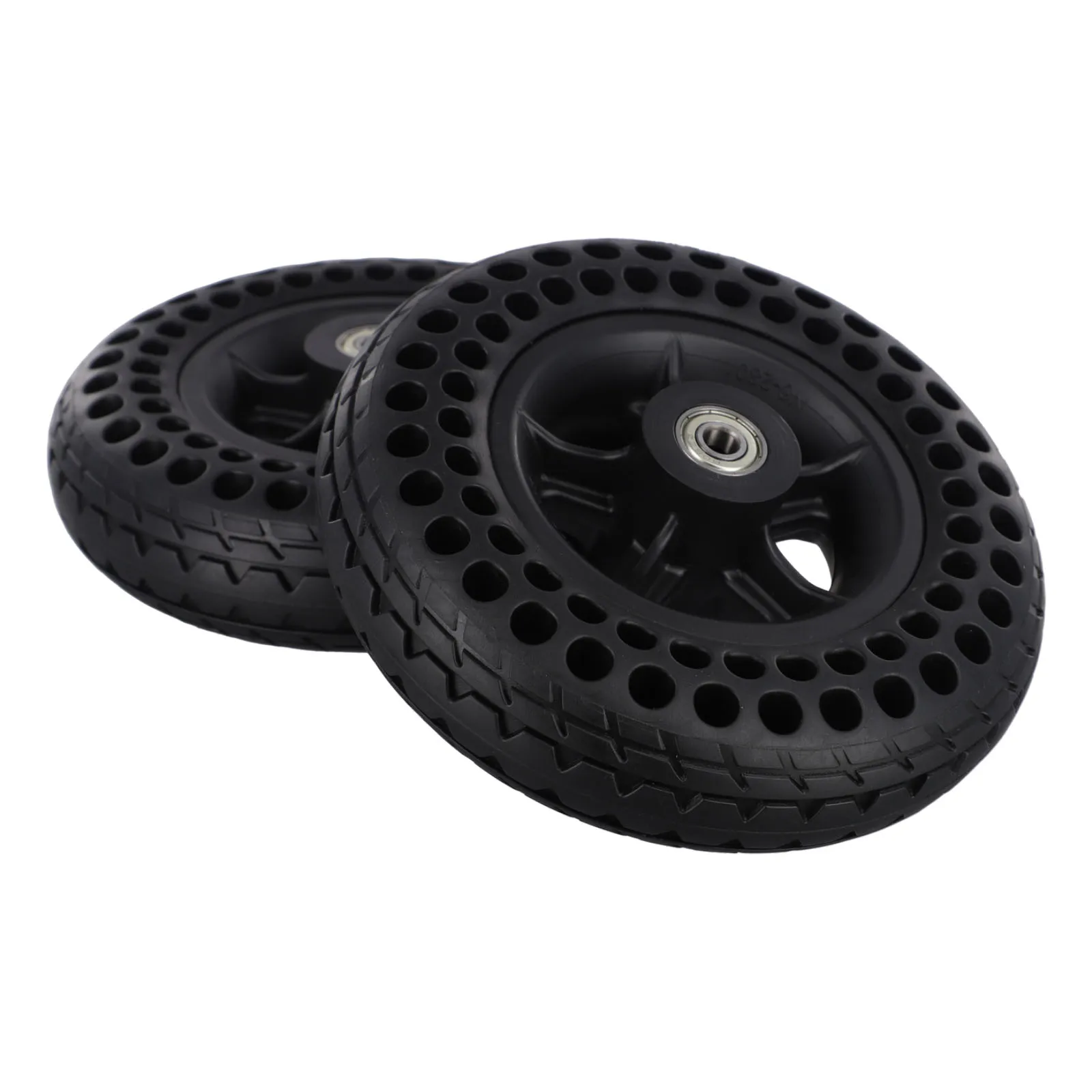 1 Pcs 7 Inch 7*1 3/4 Solid Rubber Wheel Non-slip Wheel Hub  7x2 Tire Replace For Wheelchair Inflatable Solid Tire