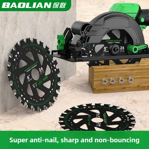110mm/125mm/140mm/150mm Circular Saw Blade Woodworking Alternating Tooth 4/5/6 Inch Cutting Machine Saw Blade Energy Saving Type