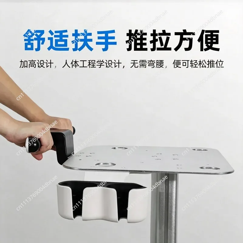 Portable medical ultrasonic trolley, aluminum alloy, trolley, high-frequency electric knife instrument trolley 1 pcs