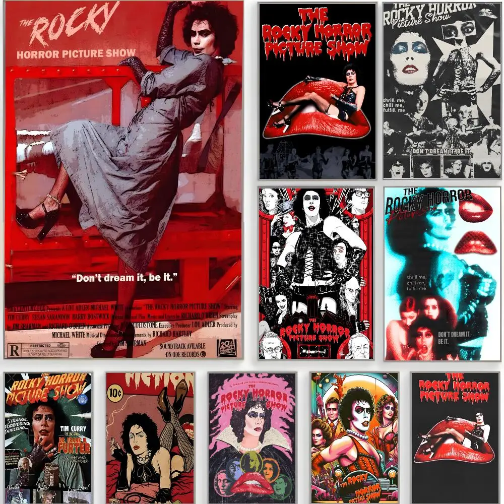 cult movie The Rocky Horror Picture Show Poster Classic Wall Art  Home Decor  Peel and Stick Unframed