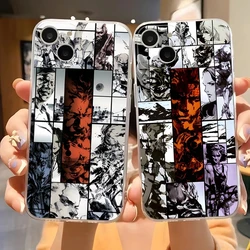 Metal Gear Solid Phone Case For Iphone 15 Pro Max 14 16 Plus 11 12 Mini 13 Pro 7 8 X XR XS SE Transparent Back Cover
