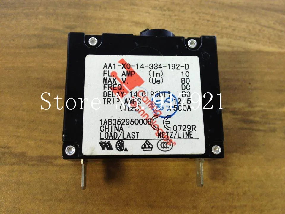 [ZOB] The Jialing AA1-X0-14-334-192-D circuit breaker 1P10A 80VDC genuine new equipment  --12pcs/lot