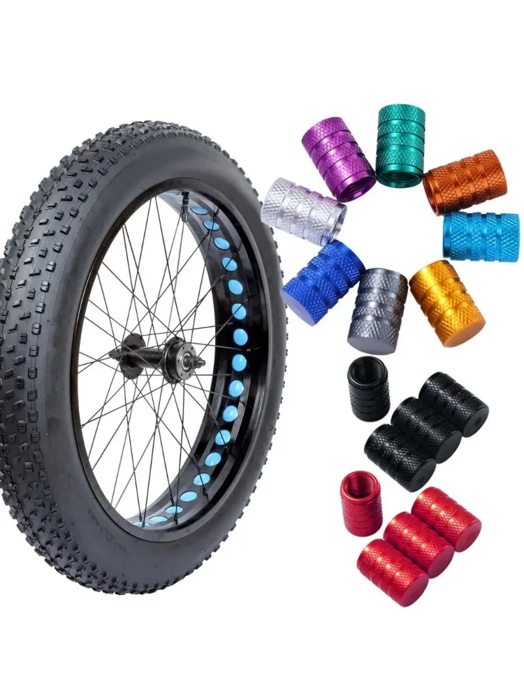 AliExpress 4PCS Universal Tire Valve Protector Caps - Durable Bicycle Tire Valve Covers for Road, MTB & Mountain Bike Wheels