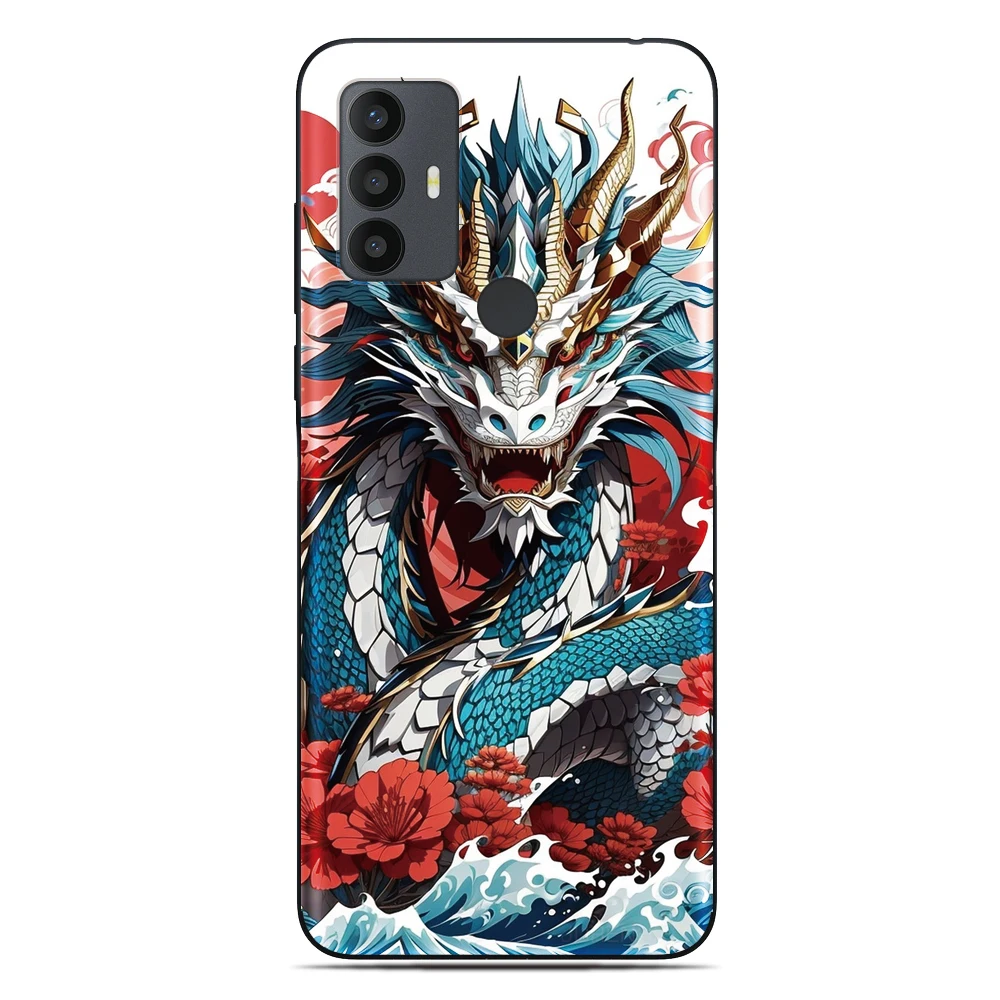 Funda protectora de dragón para WIKO T40 T60 T10 U Feel View 4 Lite 5 Y50 Y51 Y52 Y60 Y80 Y82 Power U20 Jerry 3 Lenny 5
