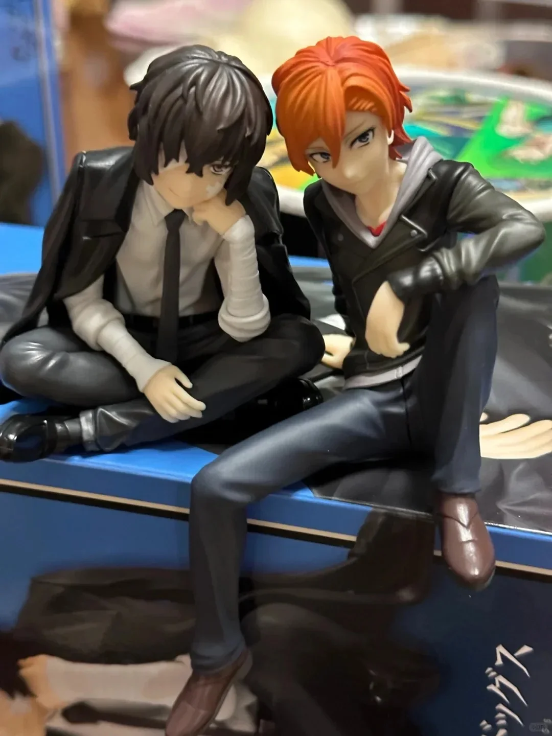 Neue Bungo Stray Dogs Dazai Osamu Figur Nakahara Chuuya Actionfiguren PVC-Modell Sammlung Noodle Stopper Geburtstagsgeschenke – Detail 1