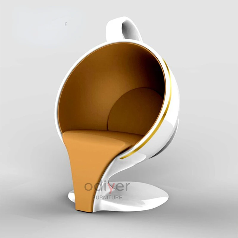 Seat Large Coffee Cup Shape Leisure Chair Shopping Mall Rest Chair Outdoor Single