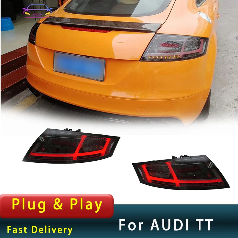 

Tail Lights For Audi TT 2006-2013 Upgrade New Design LED Lens Marquee Steamer DRL Turn Signal Brake Tail Lamps Accembly