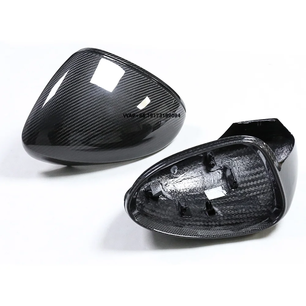 

Top Material Dry Carbon Fiber Mirror Covers For 971 Panamera S 4s Turbo S 2017+ Direct Replacement Mirror Covers