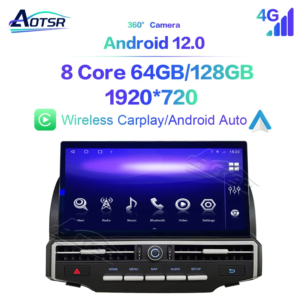 

For Toyota 4Runner 2010-2022 Car Radio 13.1" Screen Multimedia Player GPS Navigation Wireless CarPlay Android Auto Car Headunit