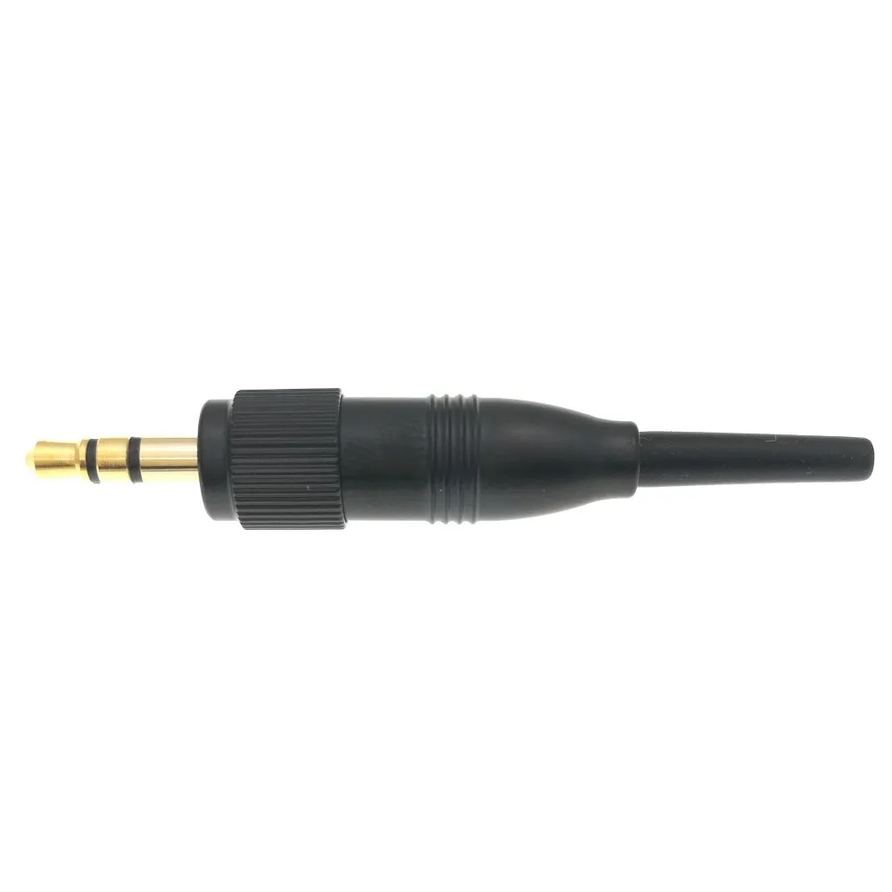 10 sztuk czarny 3.5mm 1/8 \'\'śruba radia blokowanie Audio złącze blokady dla Sennheiser Sony Nady Audio2000S Mic zapasowa przejściówka Adapter