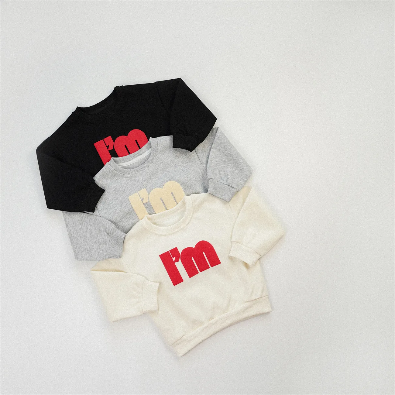 2026 Autumn New Children Casual Sweatshirt Boys Girls Letter Print Long Sleeve Tops Kids Loose Pullover Toddler Fashion Clothes