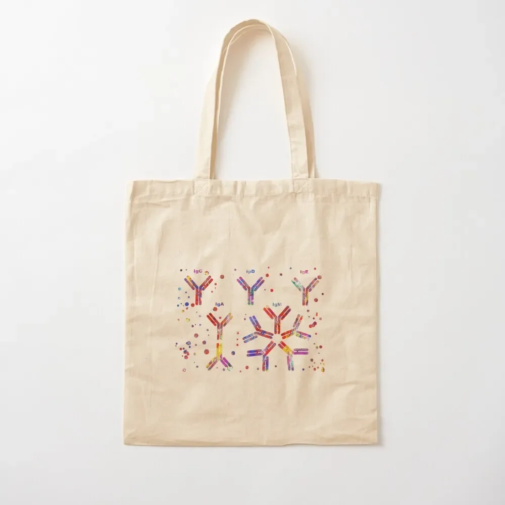 

Antibody molecule, IgA, IgG, IgM, IgE, IgD Tote Bag the tote bag university shopper bag canvas bags