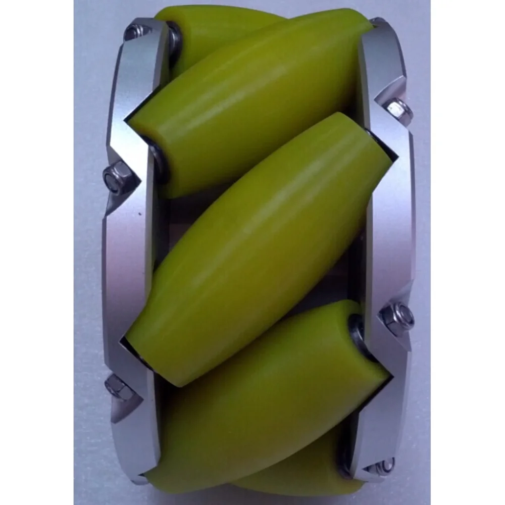 

10 inch 1000KG Heavy-Duty 254mm Mecanum Wheel 45 Degree Omnidirectional Wheel Aluminum Alloy with TPU Tires