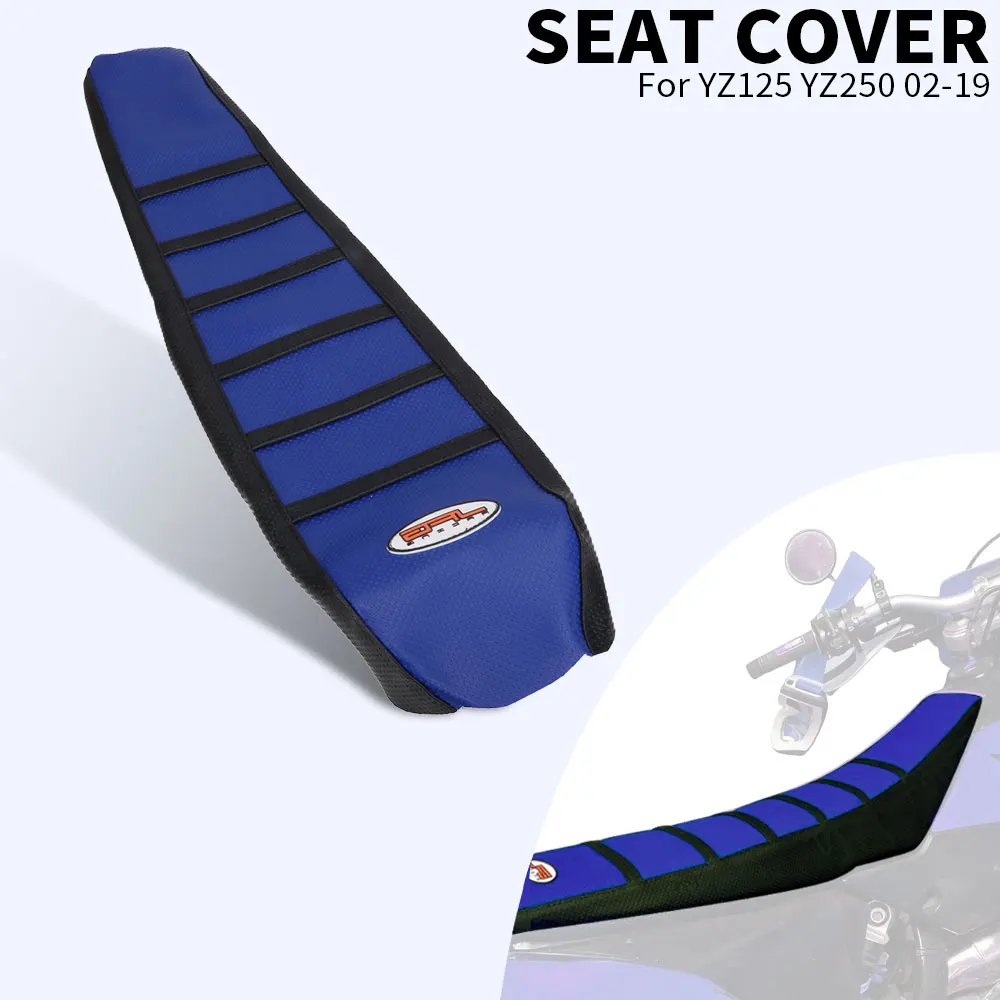Housse de siège de moto pour Yamaha YZ125 YZ250 2002 – 2019, accessoires de vélo électrique tout-terrain, coussin de sièges de moteur de Motocross bleu