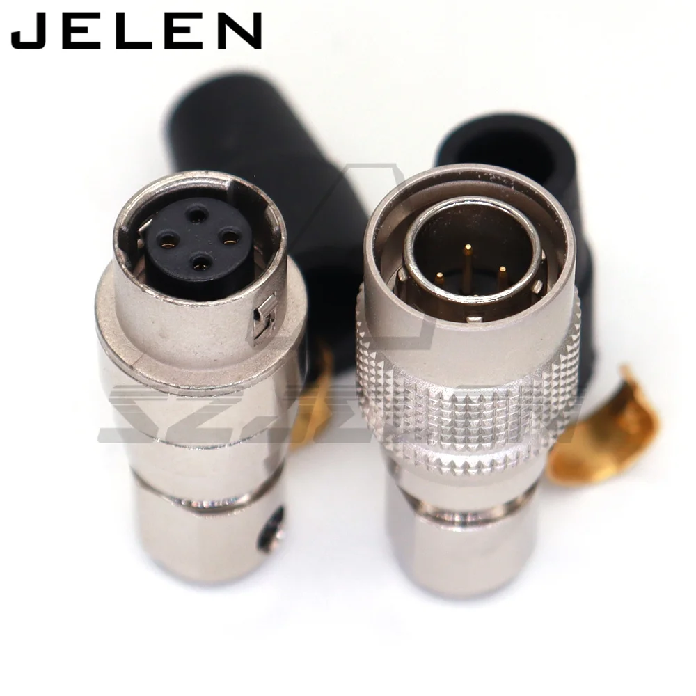 Hirose connector 4 pin HR10A-7P-4P, HR10A-7J-4S Male and female Docking connectors Industrial camera, signal cable power cord