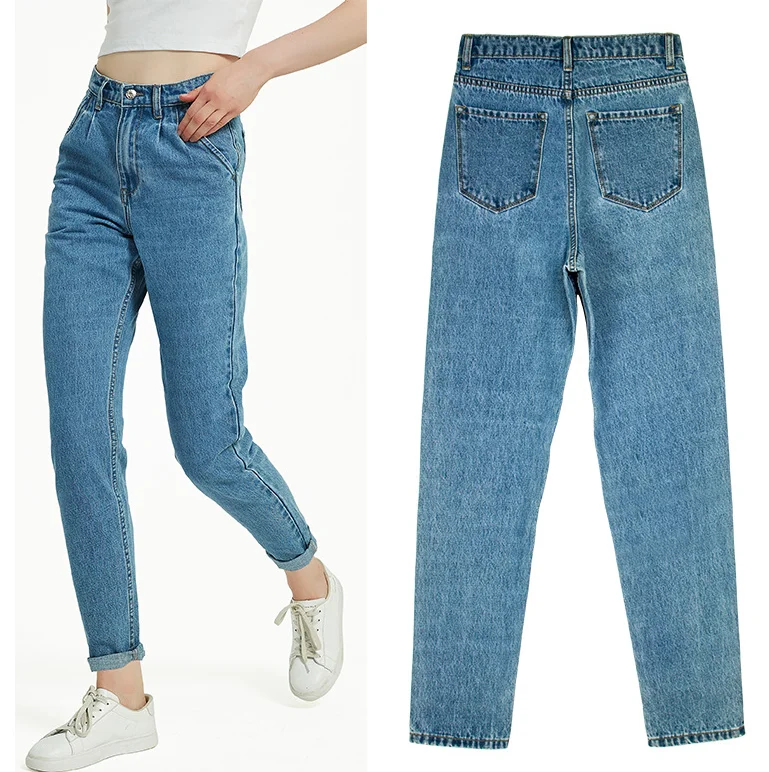 SnowflakeJeans para mujer, pantalones pitillo de pierna recta ajustados de talle alto, pantalones vaqueros lavados