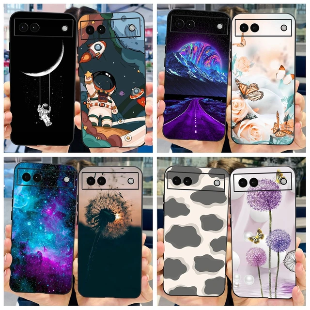 For Google Pixel 6A Case Pixel 6 Pro Phone Cover Cute Astronaut Soft Cases  For Google Pixel6 Pro Capa Black Fundas Pixel6A Coque - AliExpress