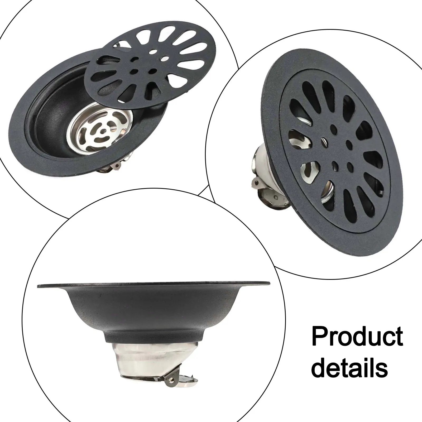

Противозапорный клапан для ванной комнаты, напольный слив для ванной, разборные компоненты, простая установка, легкое обслуживание